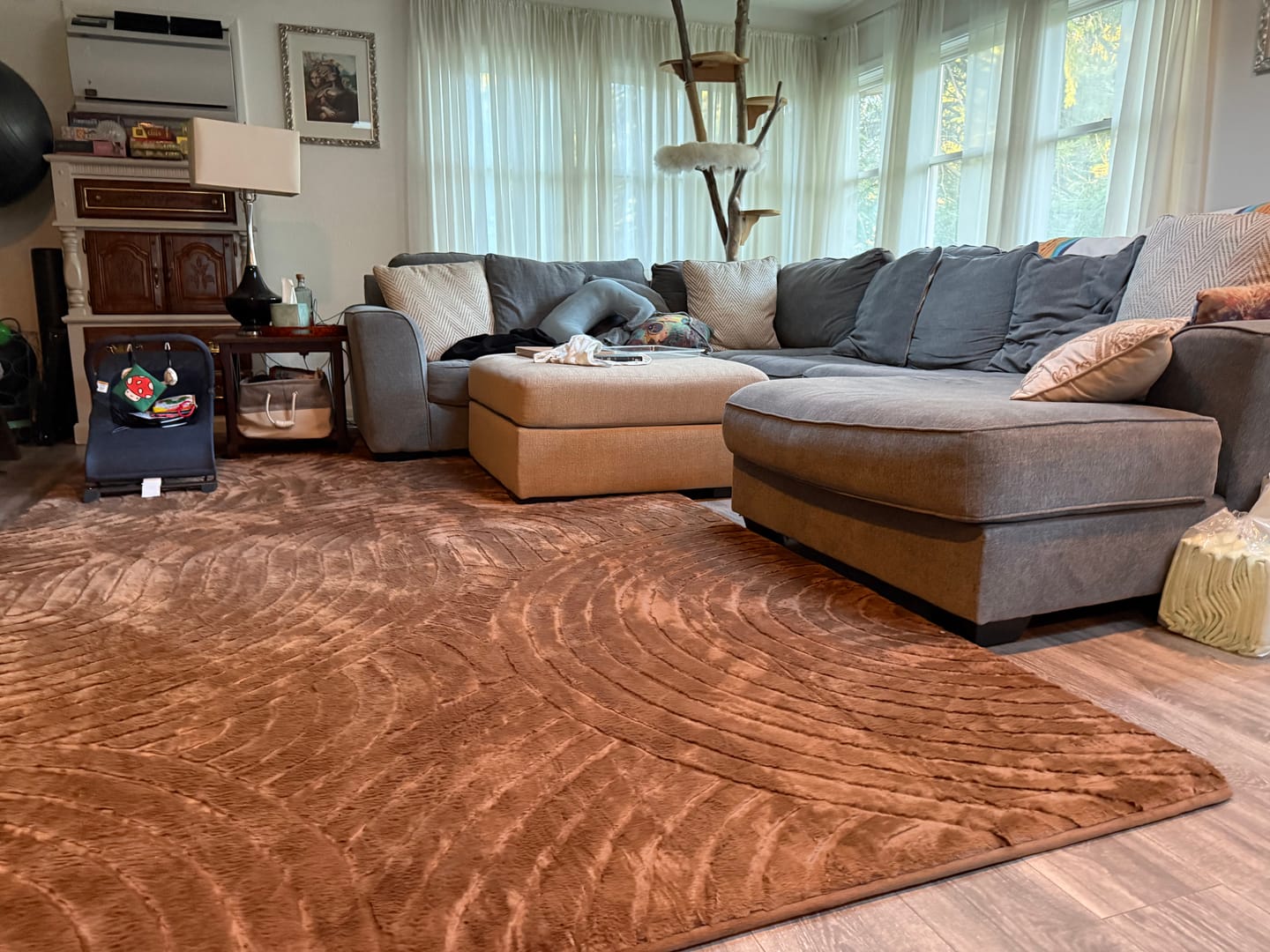 Customer photo review of Designer Relax Mat - 1.4" Thick Foam Base