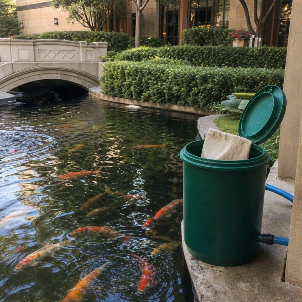 Customer photo review of Pond Ammonia Remover Filter Pouch UK | Removes Nitrite & Heavy Metals | Koi Safe