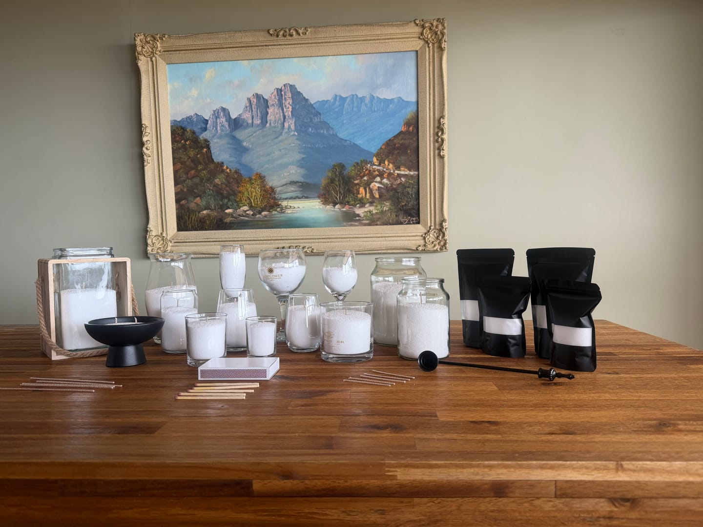 Customer photo review of Sand Candle Bulk Discounted • White