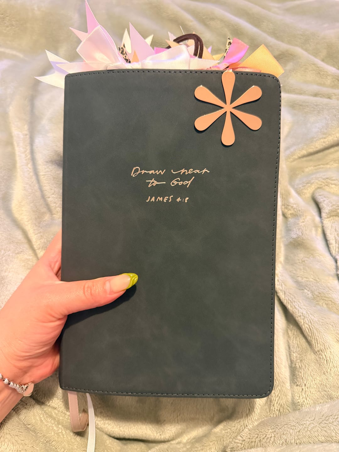 Customer photo review of Blessed Is She Single-Column Journaling Bible (NRSV-CE, with Imprimatur)