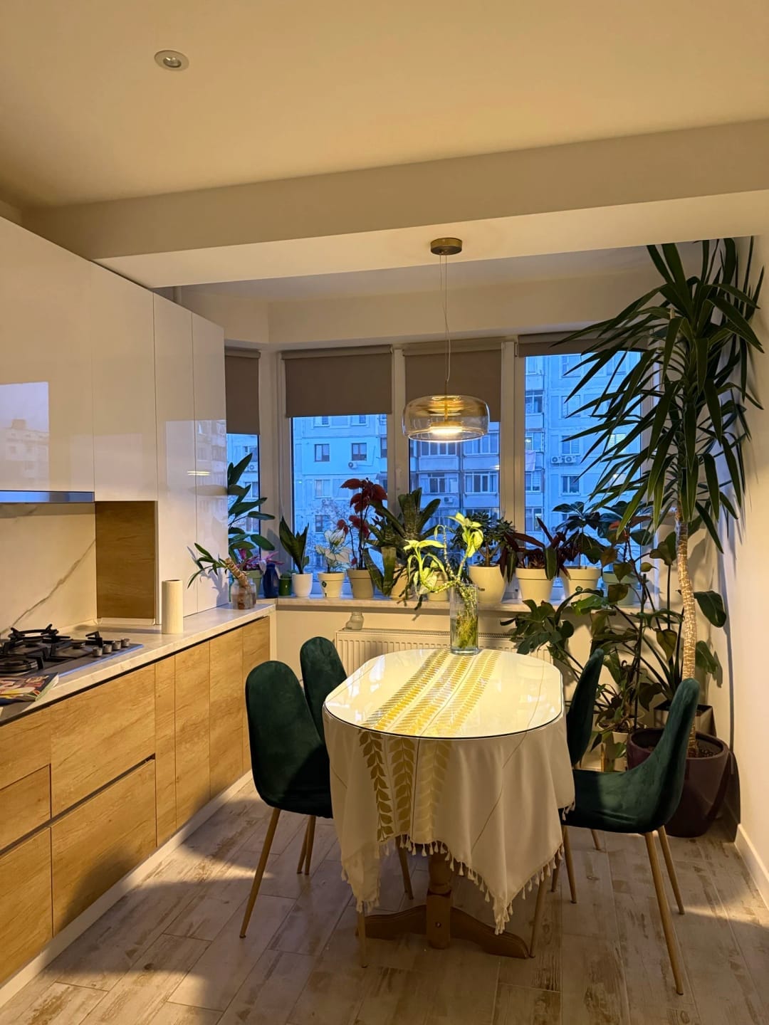 Customer photo review of Glass LED Pendant Light