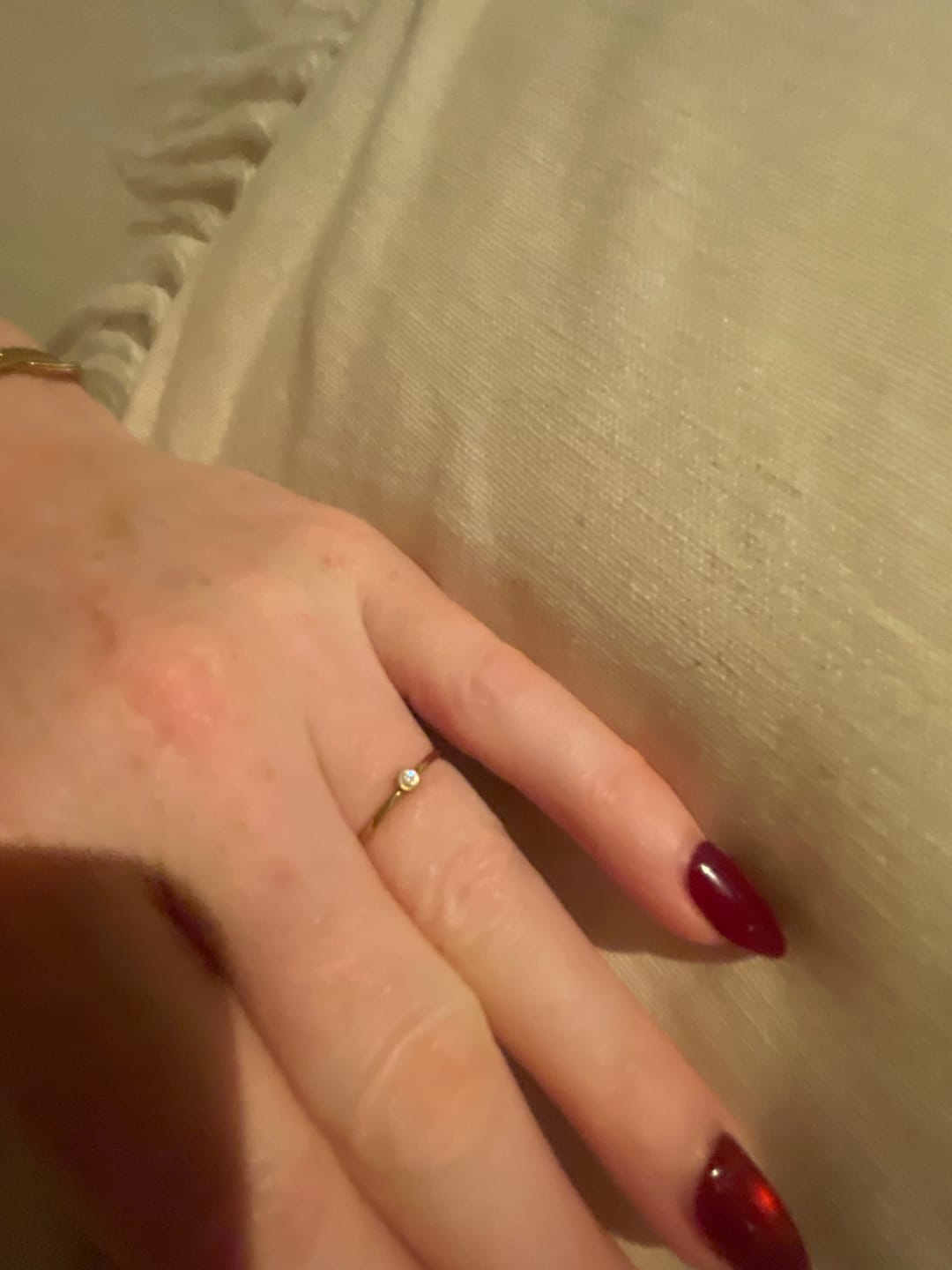 Customer photo review of Chakra Crystal Ring Stainless Steel
