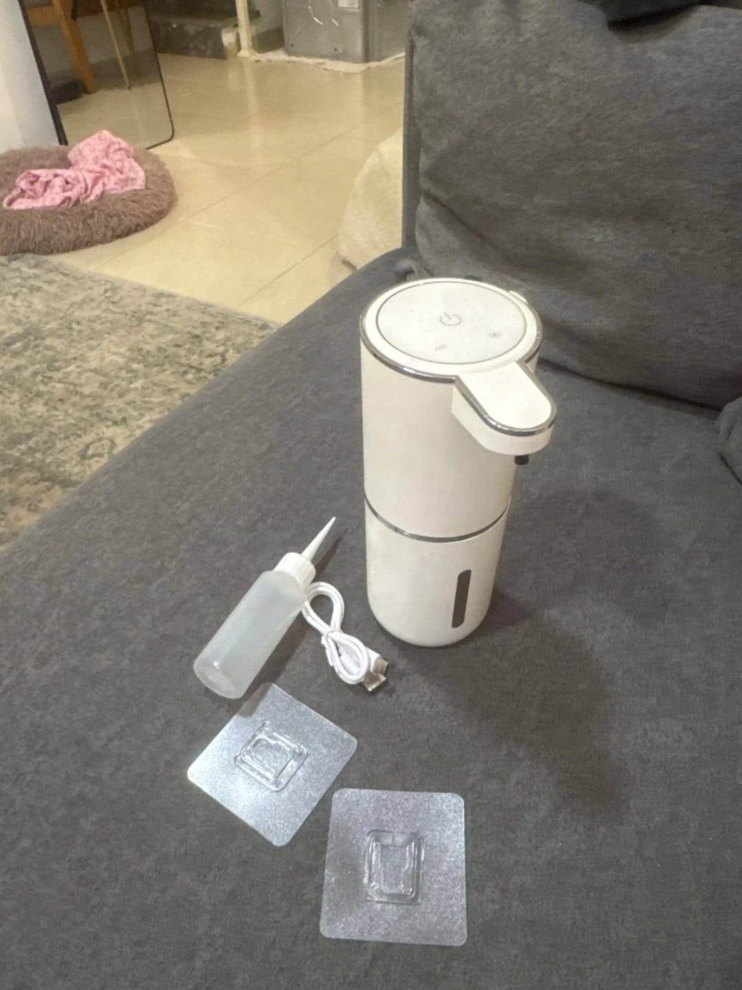 Customer photo review of Liquid Foma Soap Dispenser - Turn Your Everyday Handwashing Into a Smarter Experience