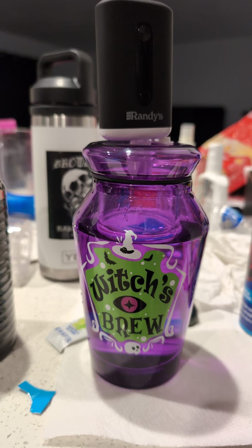Customer photo review of Witch's Brew Gravity Bong (Limited Edition)