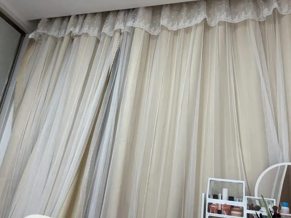 Customer photo review of Cortina Blackout com Voil de Luxo Sob Medida - Luxor Veil