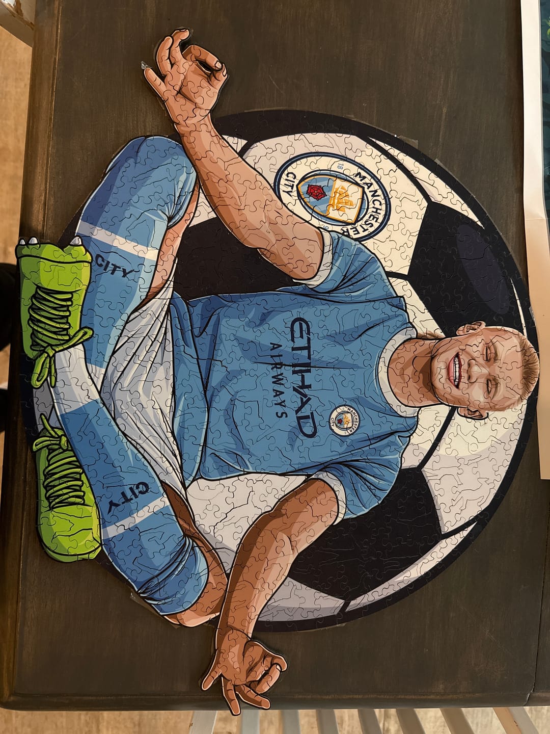 Customer photo review of Erling Haaland Wooden Puzzle