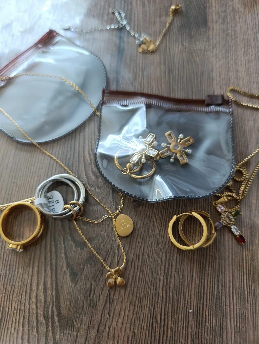 Customer photo review of Halo Glow Cross Necklace