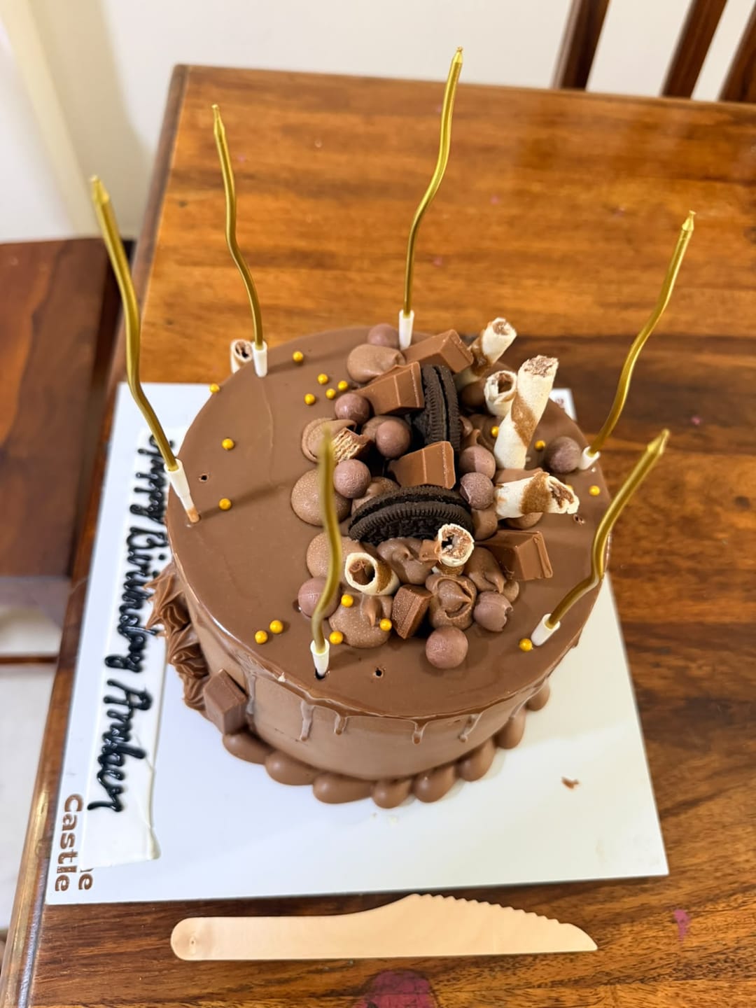 Customer photo review of Chocolate Indulgence Cake