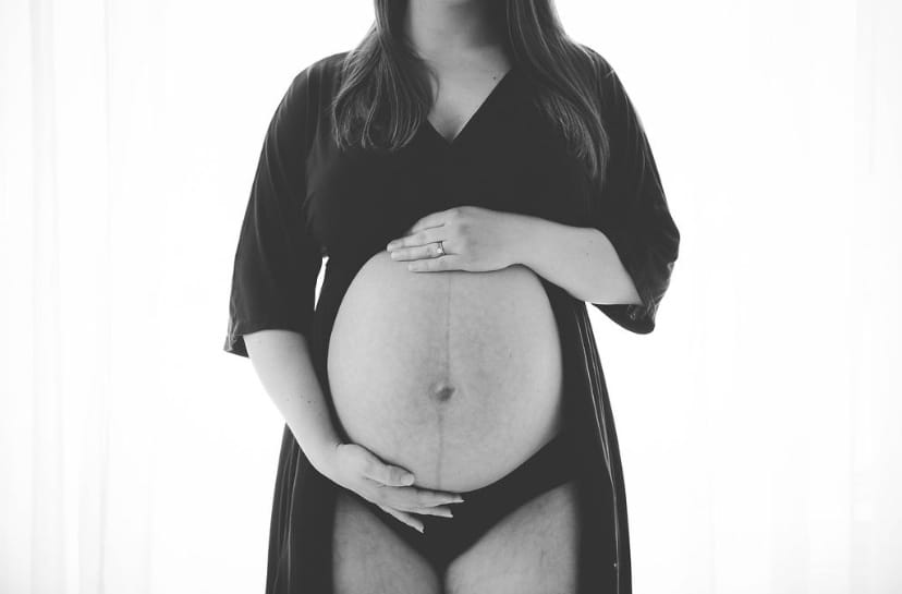 Customer photo review of Robe de maternité & d’allaitement