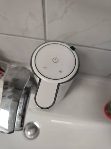 Customer photo review of Liquid Foma Soap Dispenser - Turn Your Everyday Handwashing Into a Smarter Experience