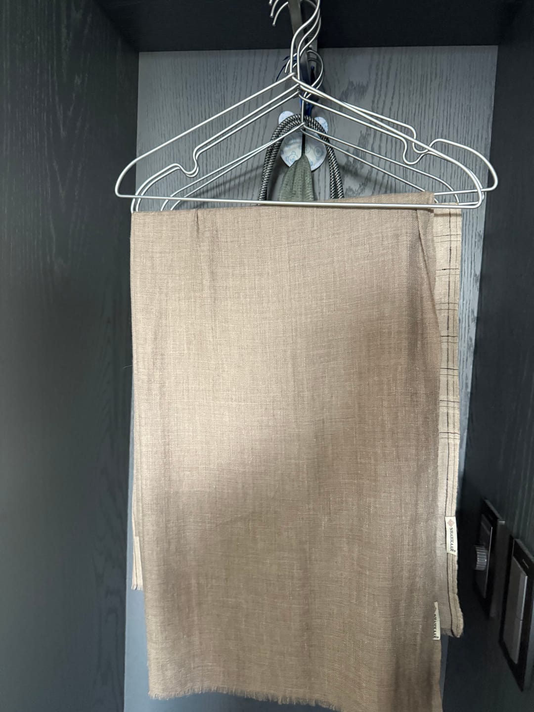 Customer photo review of Beige Pashmina
