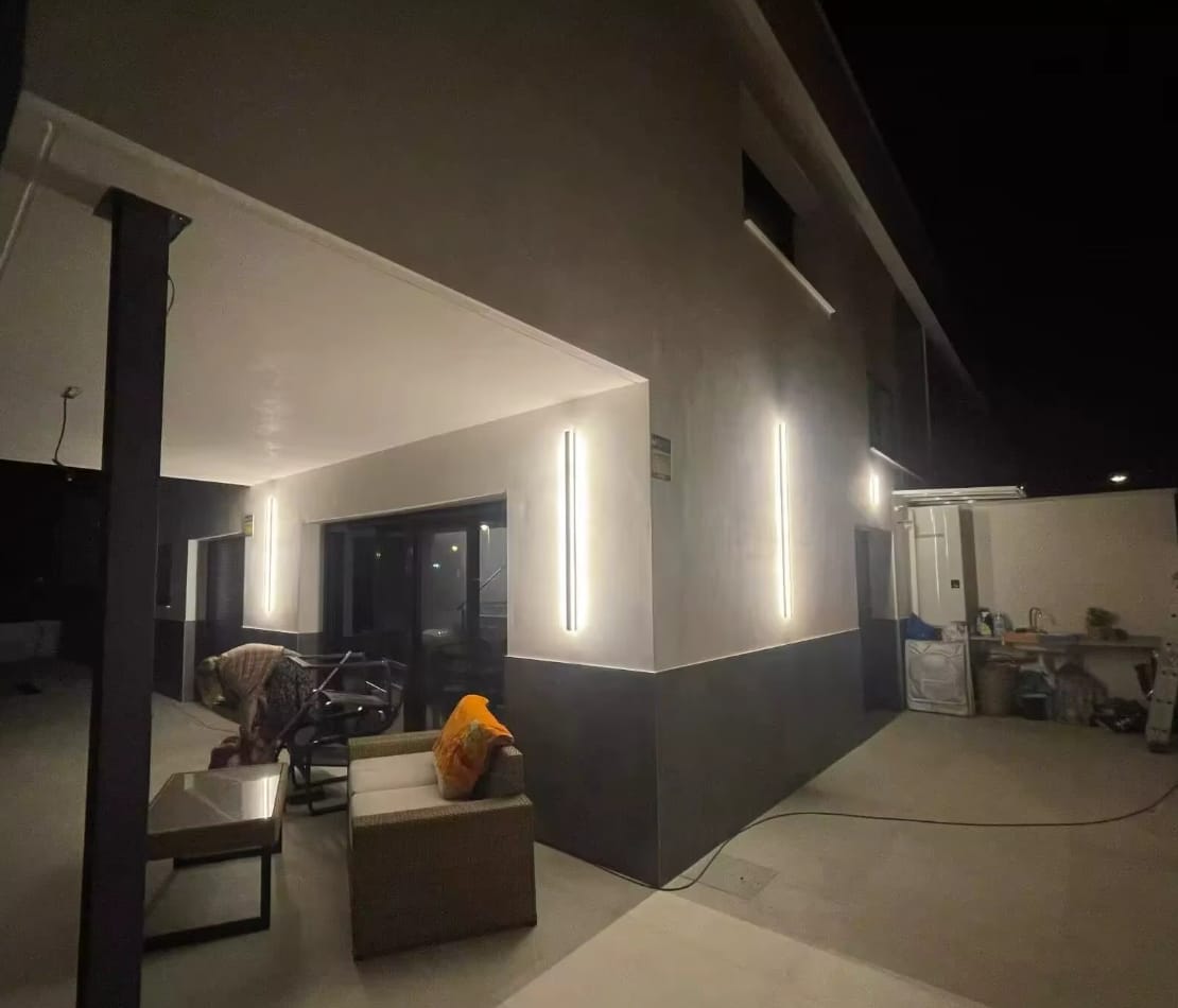 Customer photo review of Long Outdoor Linear LED Wall Light