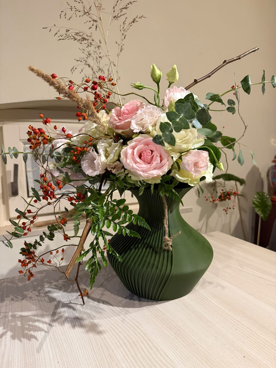Customer photo review of Vaso Bouquet Mezzaluna