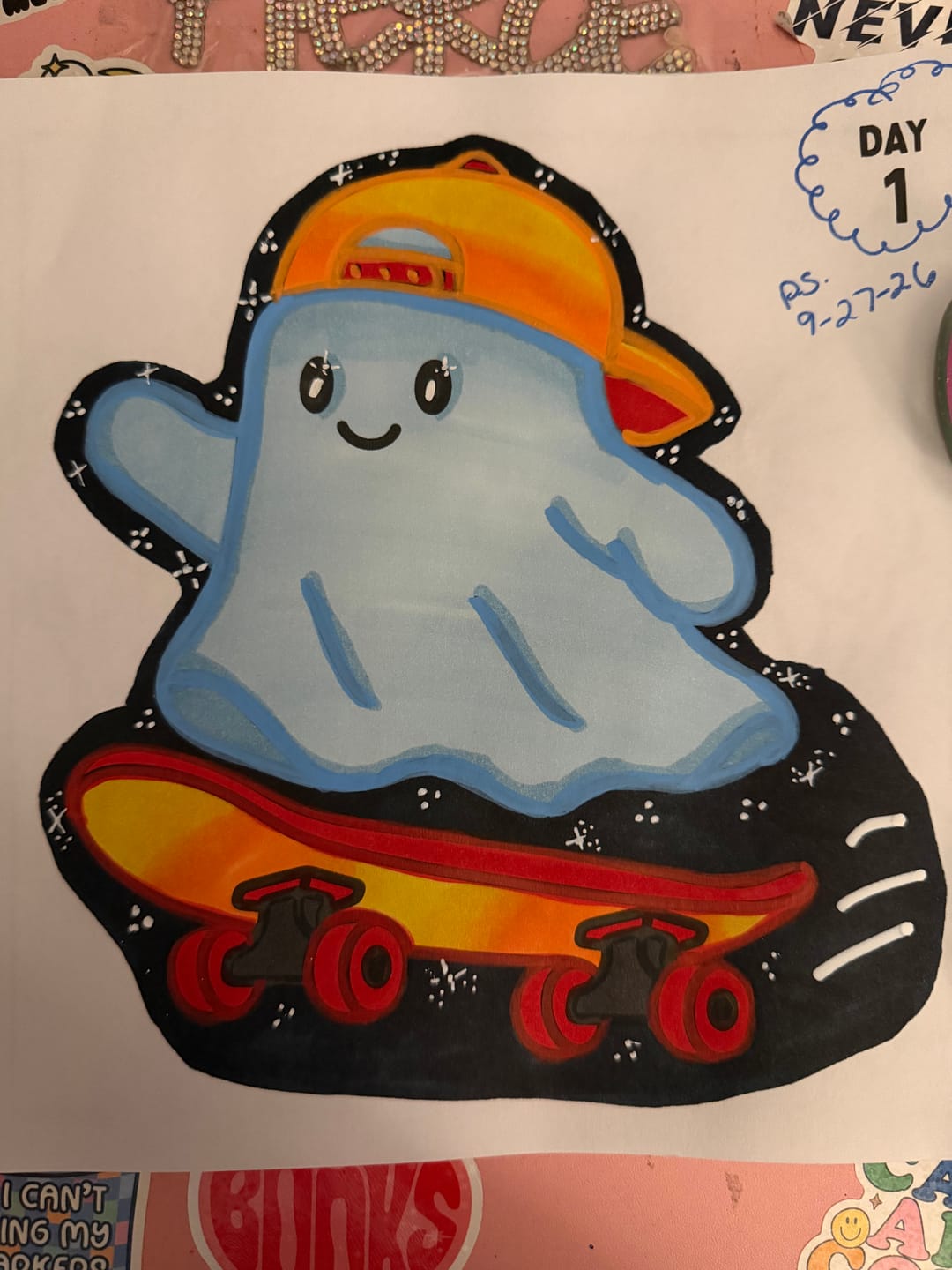 Customer photo review of 4-Pack Build Your Own Palette of Ohuhu Honolulu Dual Tips Alcohol Markers