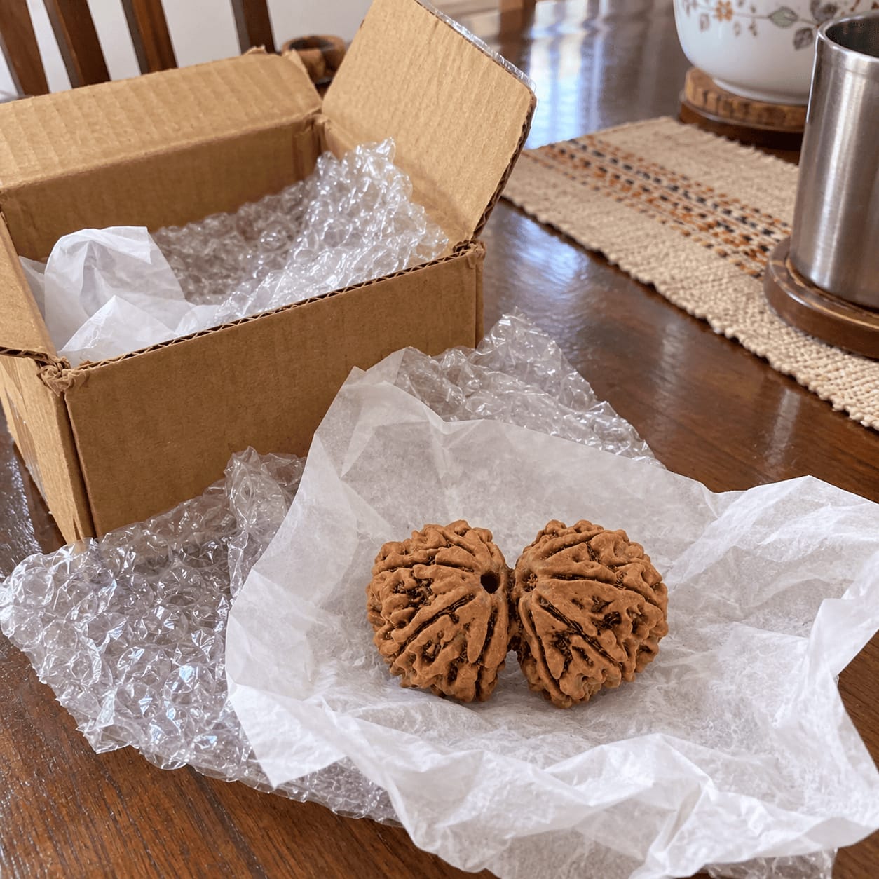 Customer photo review of Gauri Shankar Rudraksha (Nepali)