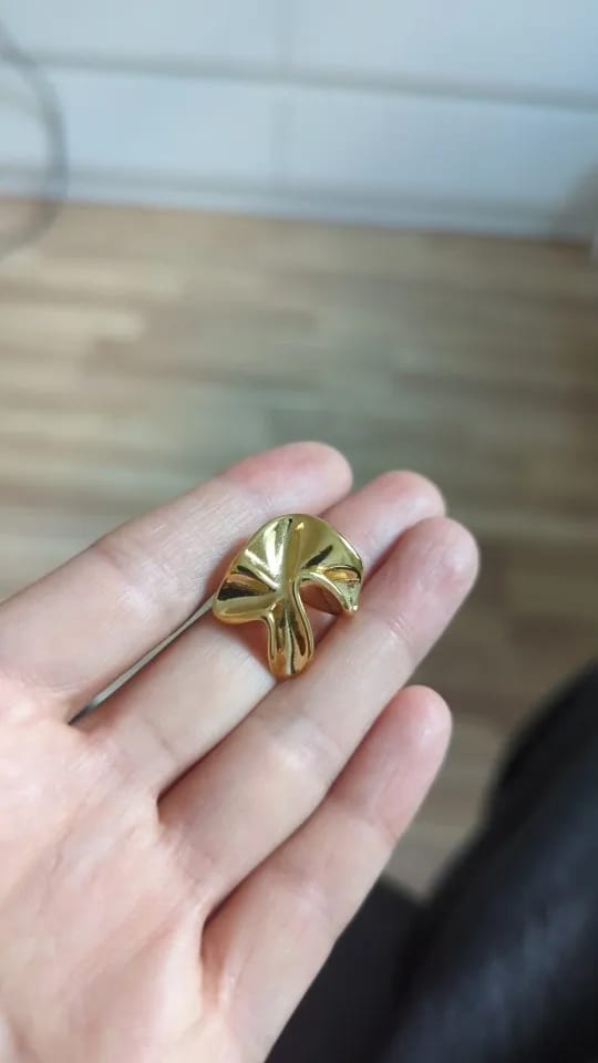 Customer photo review of Textured Bloom Studs