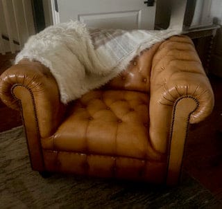 Customer photo review of Cheyenne Chesterfield Leather Sofa