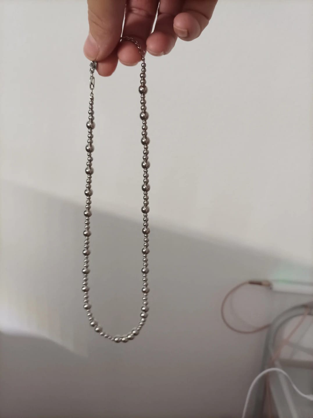 Customer photo review of Gleaming Bead Necklace