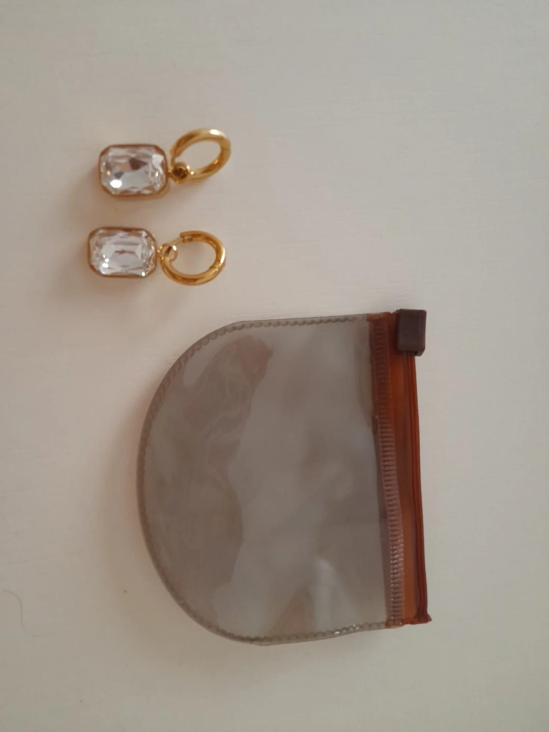 Customer photo review of Golden Radiance Geometry Earrings