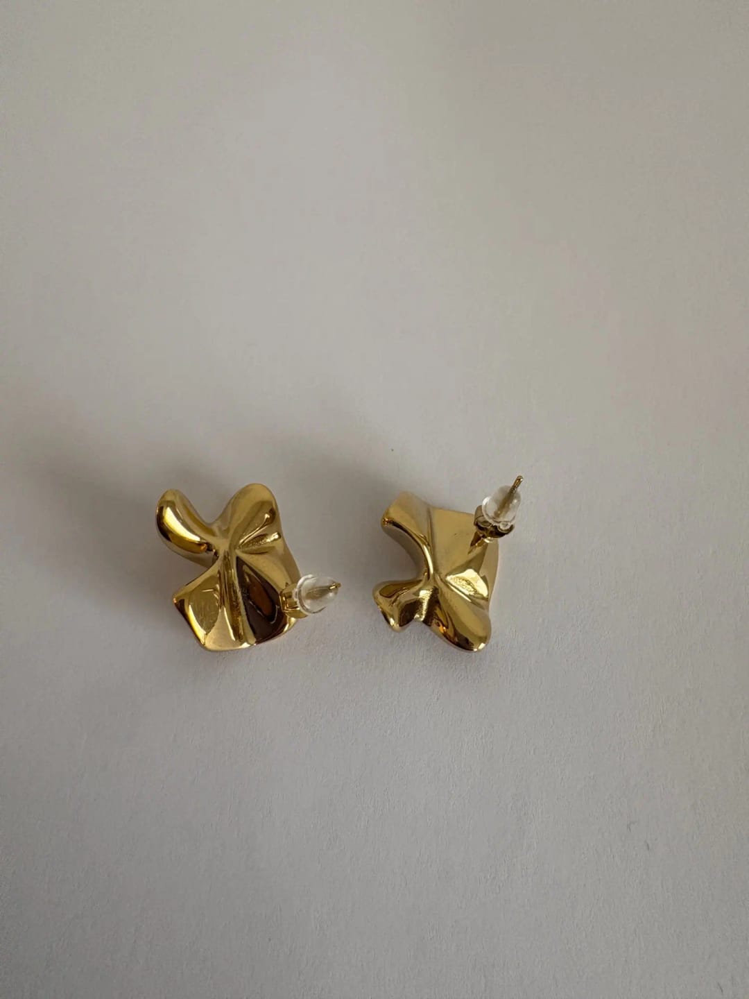 Customer photo review of Textured Bloom Studs