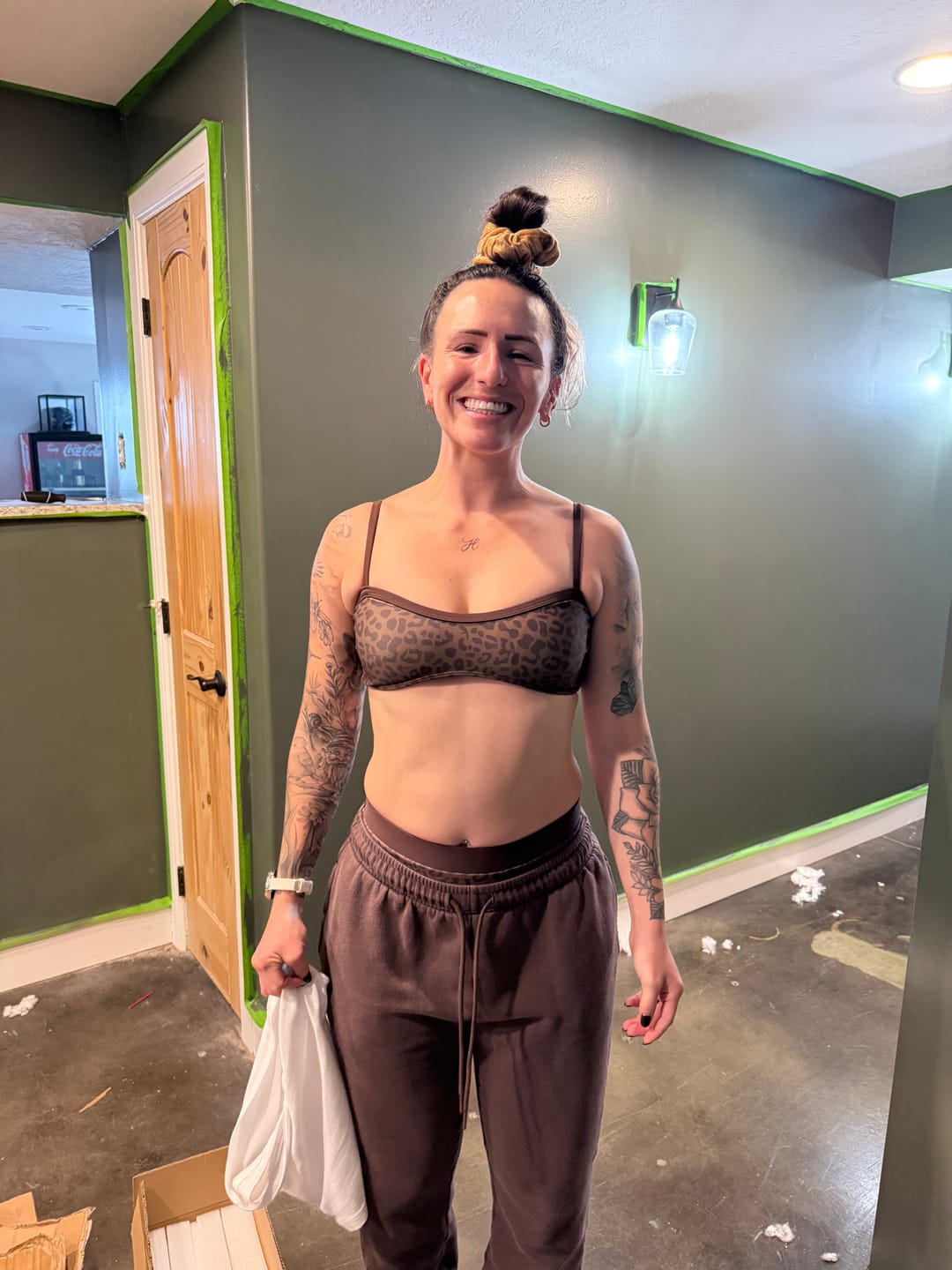 Customer photo review of SYDNEY Jaguar Sweetheart Scoop Top