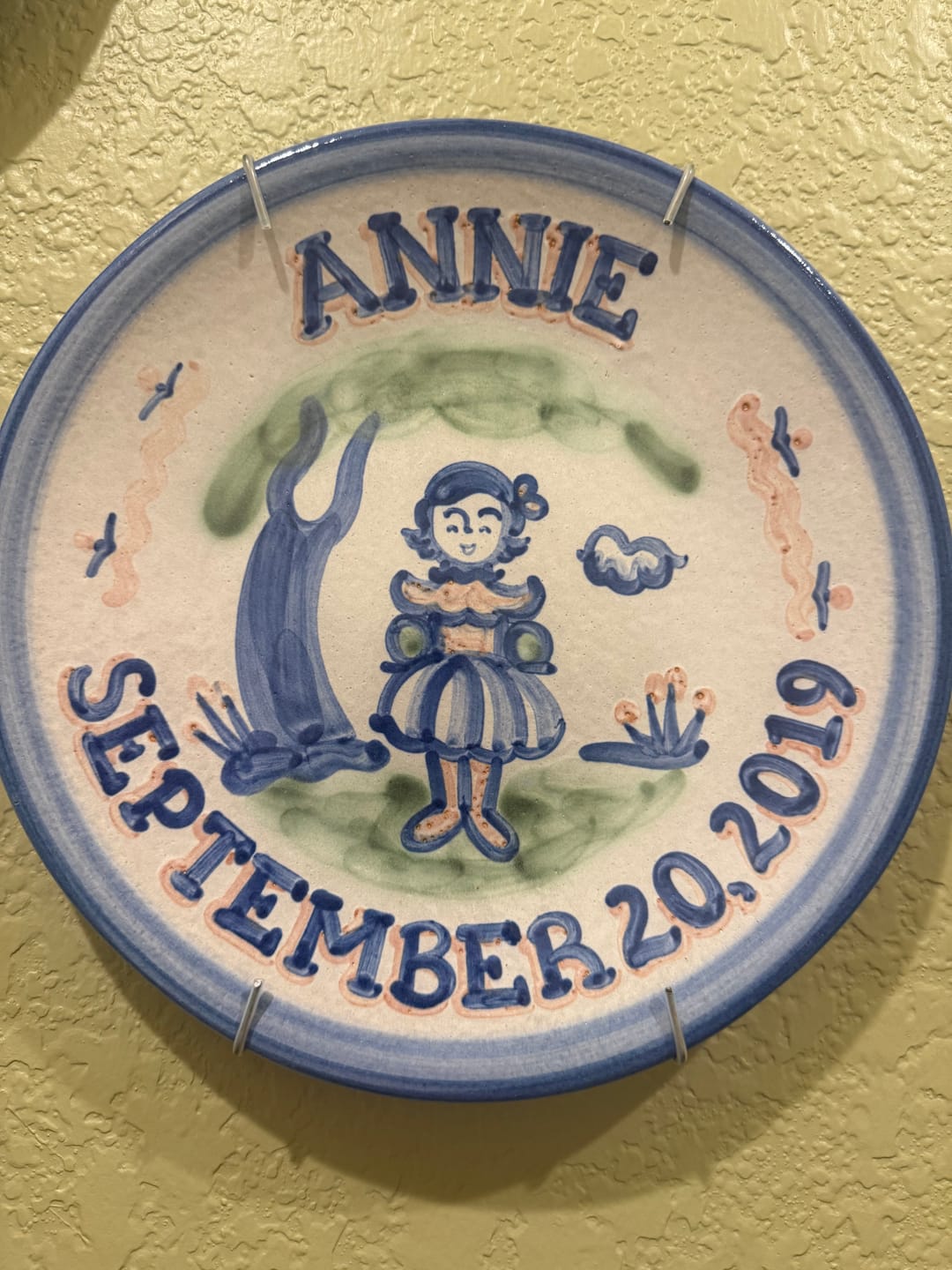 Customer photo review of Personalized Children's Plate