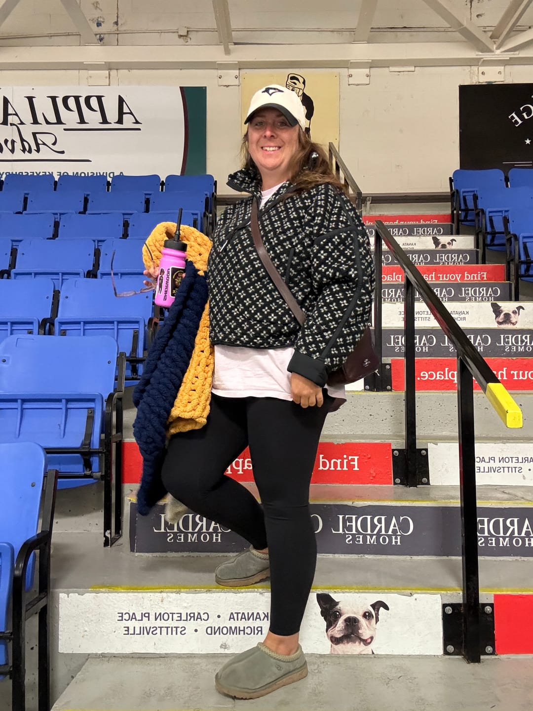 Customer photo review of Free People Mountain High Printed Half Zip Fleece - Birdseye