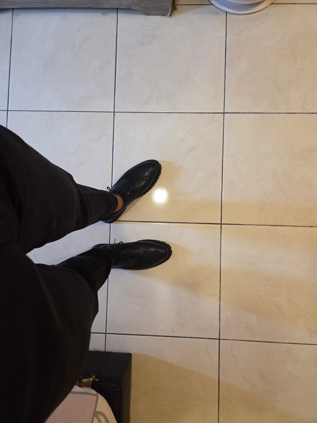 Customer photo review of Varden Brogue - Solid Black Leather (Brava Sole)