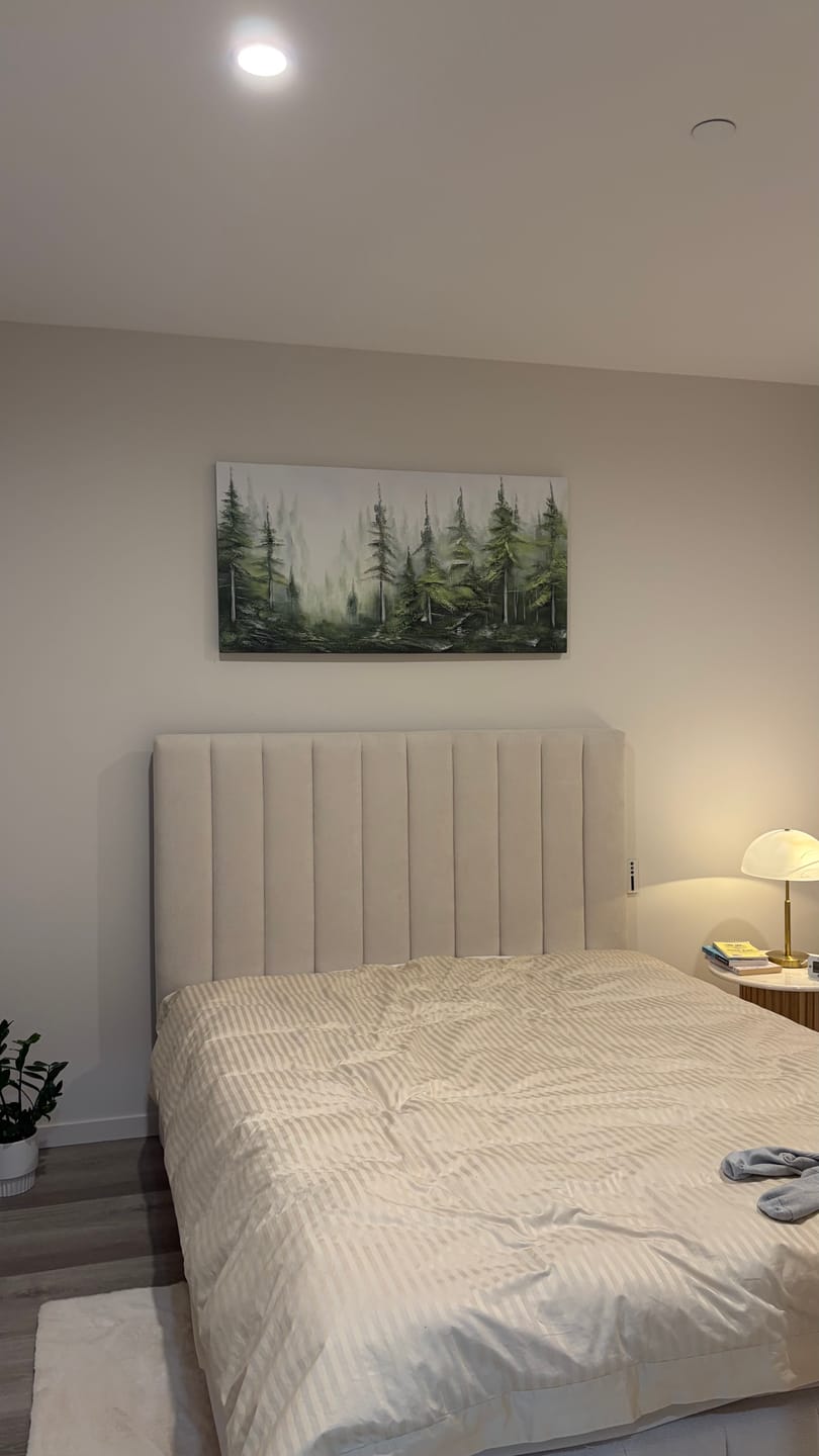 Customer photo review of Textured Forest Landscape Painting - Forest Whispers