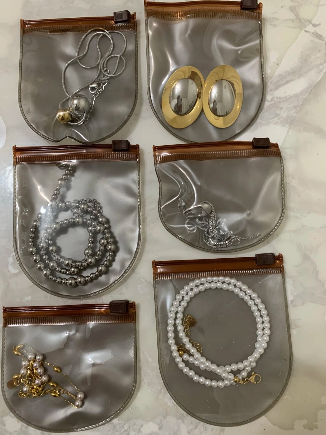 Customer photo review of Gleaming Bead Necklace