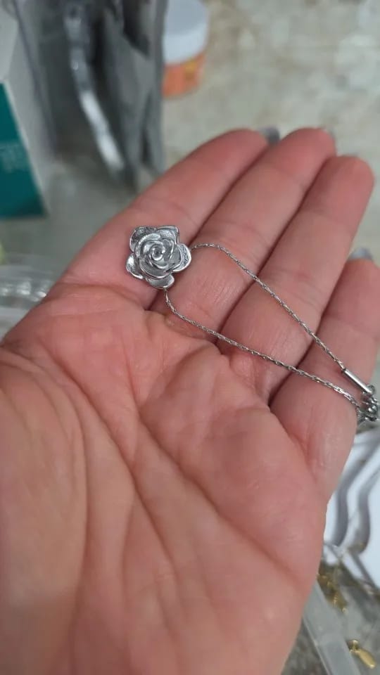 Customer photo review of Floral Radiance Necklace