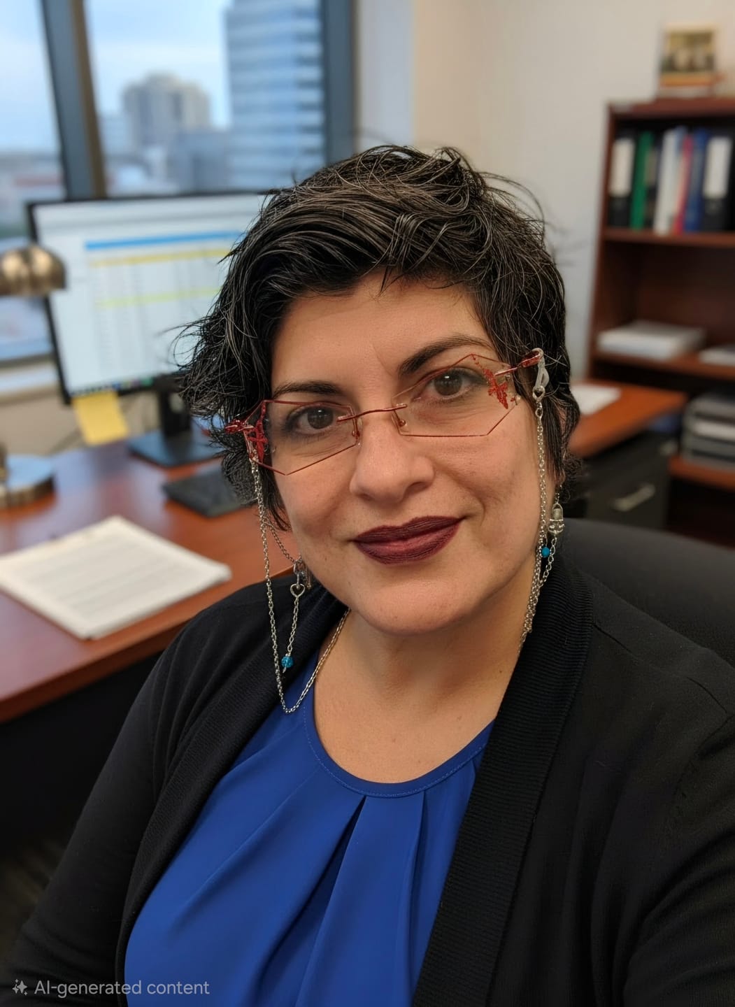 Customer photo review of Lenore Eyeglasses