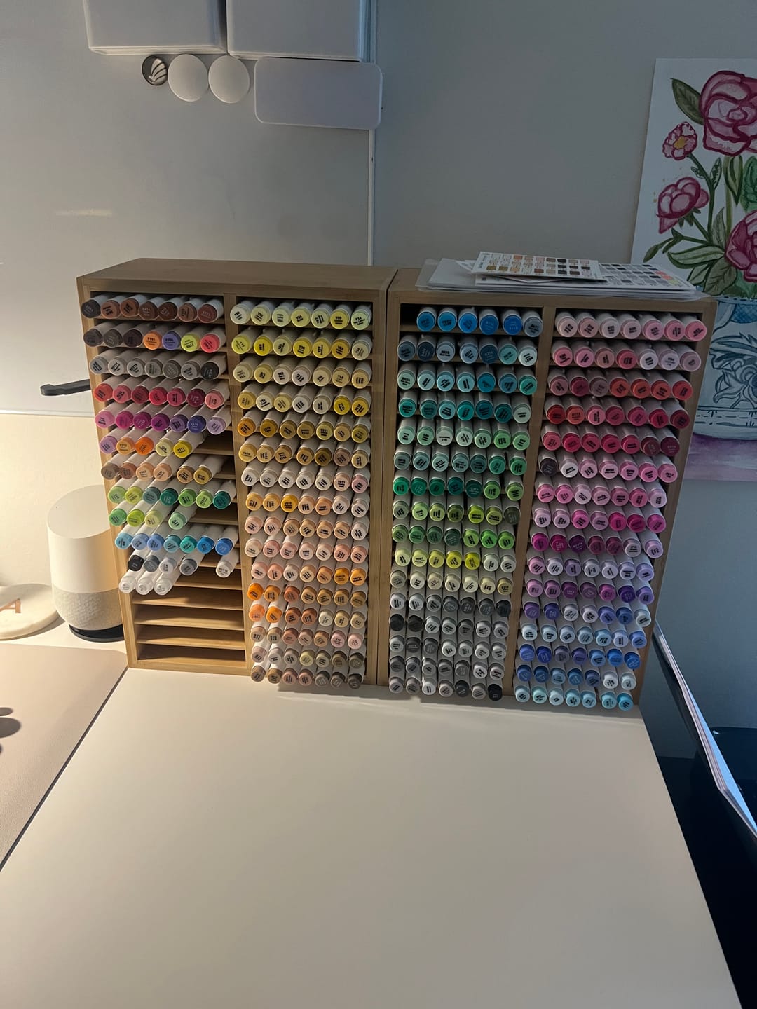 Customer photo review of Ohuhu Bamboo Marker Organizer