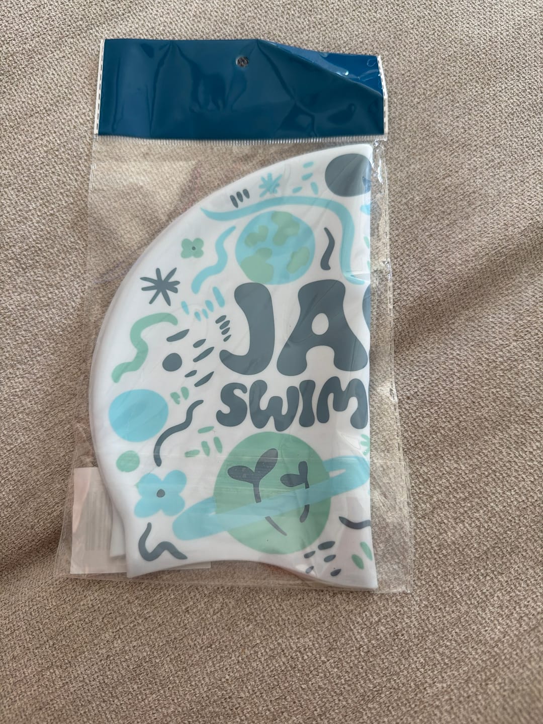 Customer photo review of JAYD Swim Cap - Lost In Space