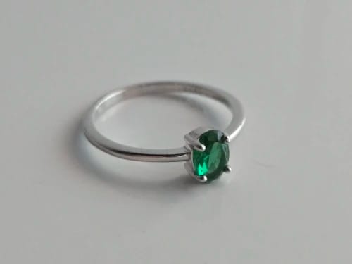 Customer photo review of Pure Emerald CZ Ring
