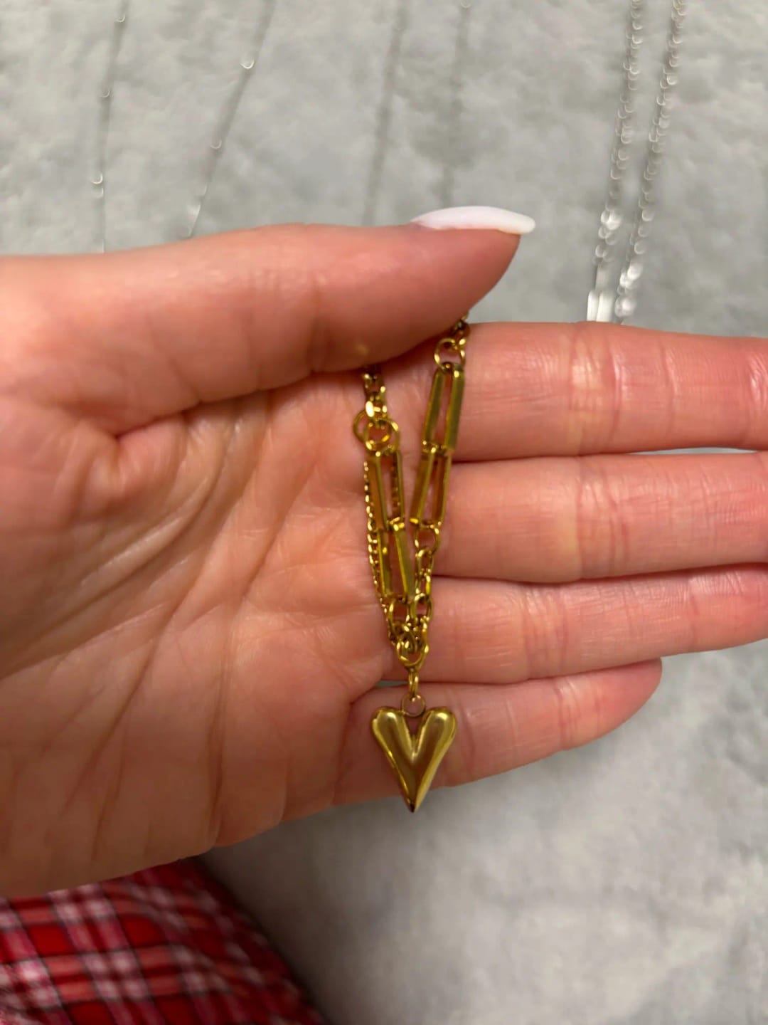 Customer photo review of Romantic Heart Pendant