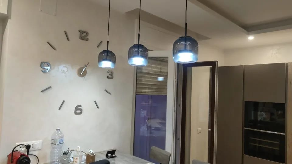 Customer photo review of Glass LED Pendant Light