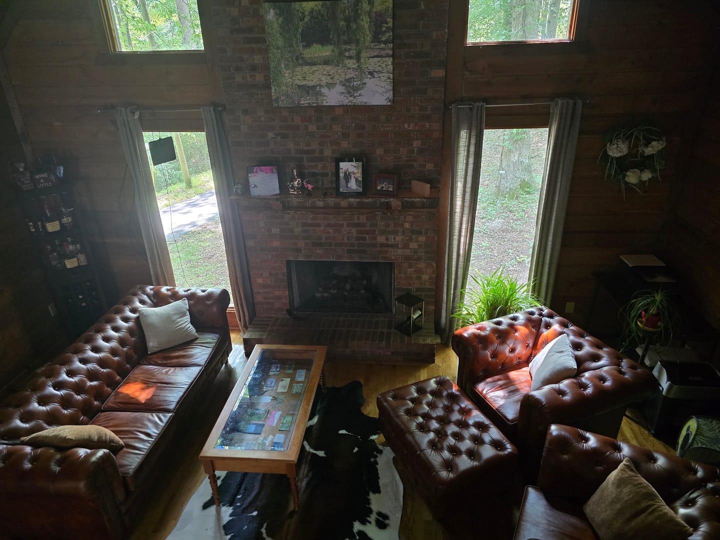 Customer photo review of Laramie Chesterfield Leather Sofa