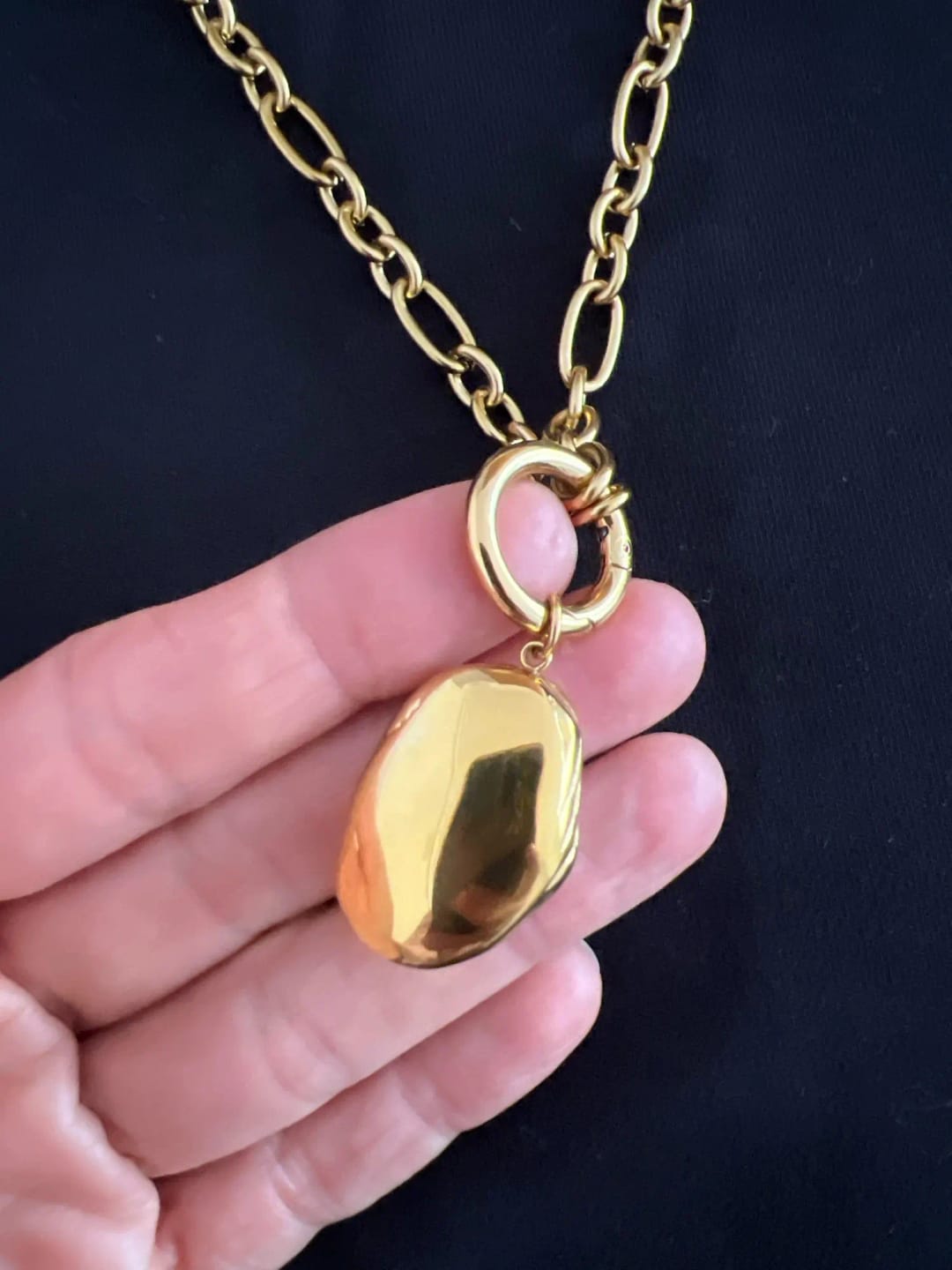 Customer photo review of Baroque Gold Lariat