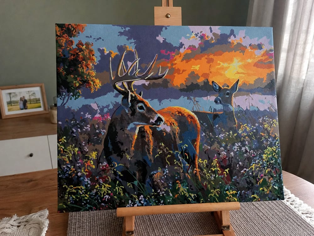 Customer photo review of Couple de cerfs