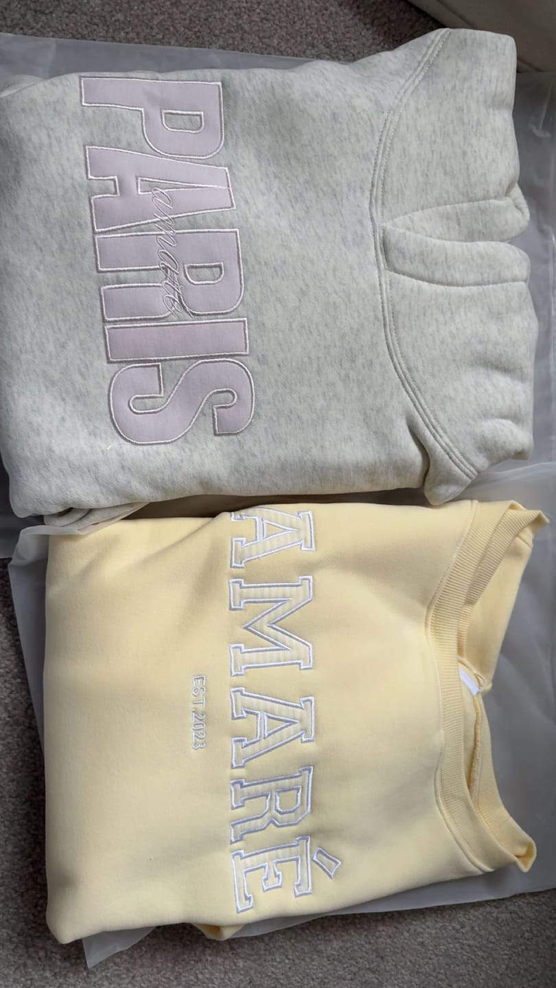 Customer photo review of PARIS HOODIE (PEONY PINK)