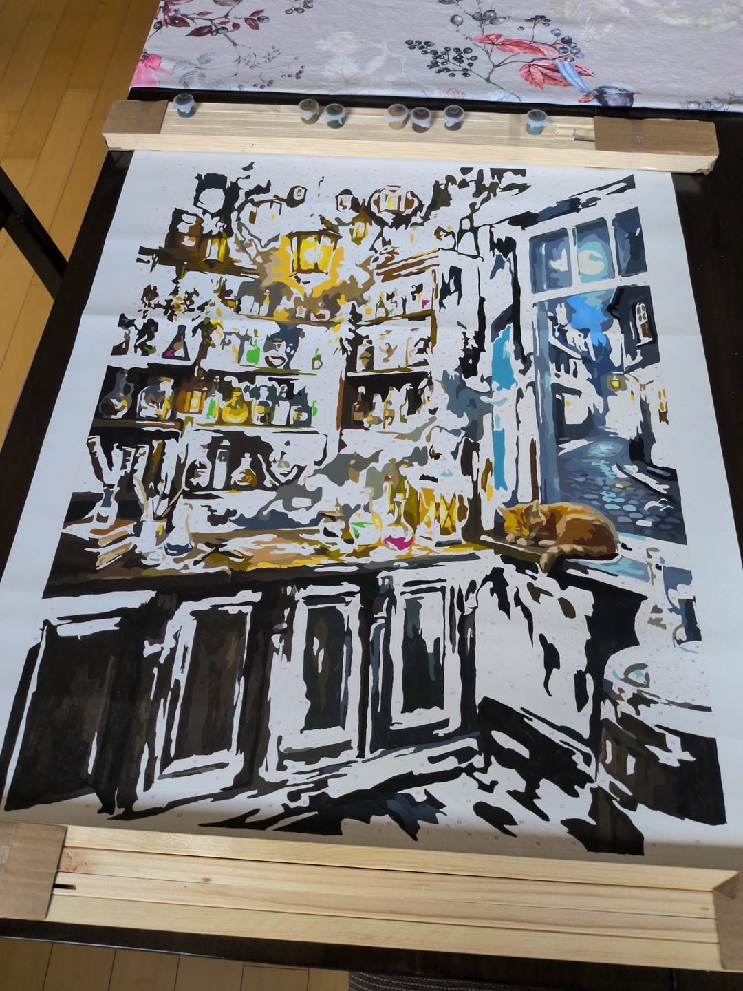 Customer photo review of Magical Apothecary Shop Interior Night (Paint by Numbers)