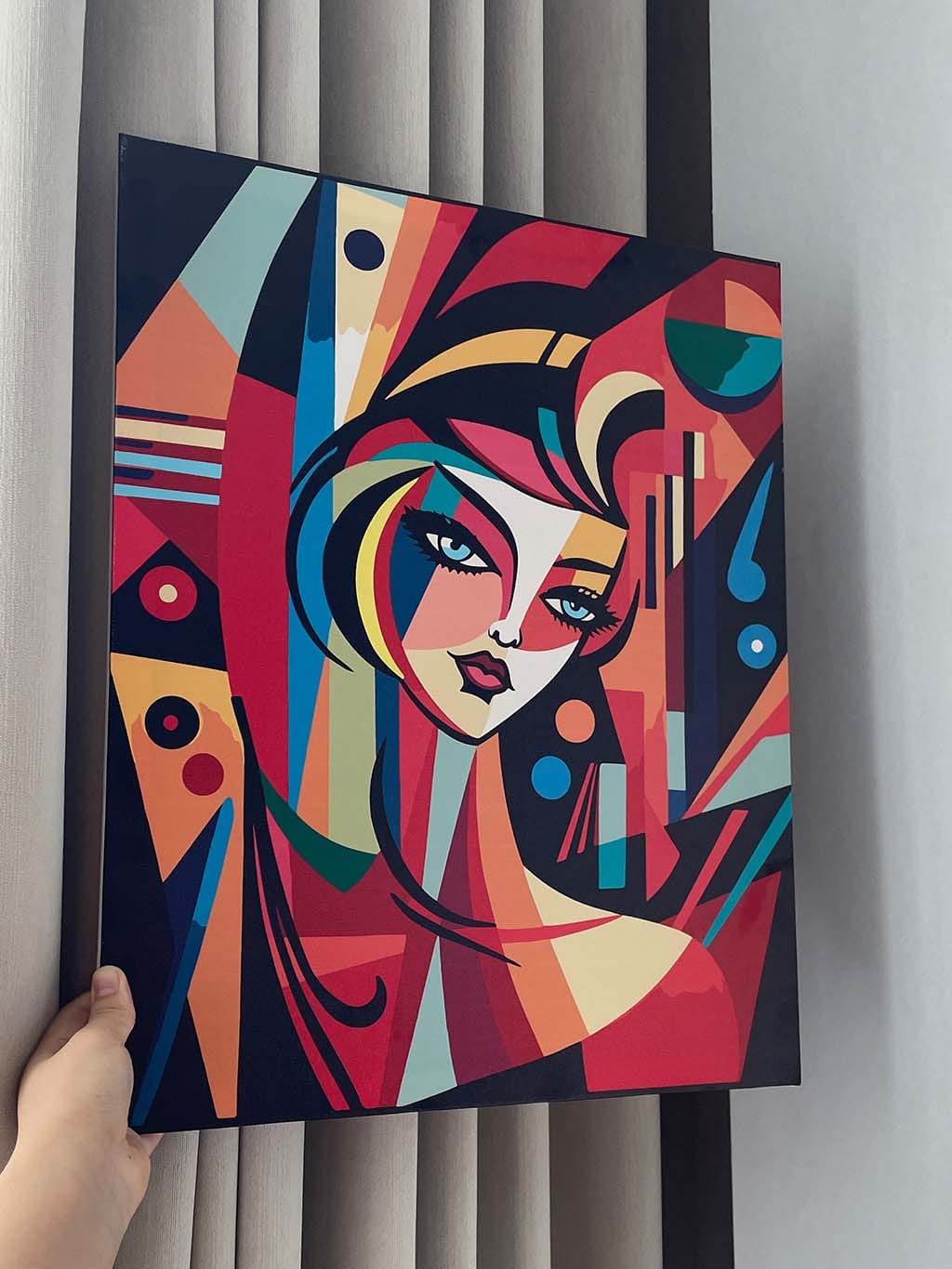 Customer photo review of Femme abstraite style Picasso
