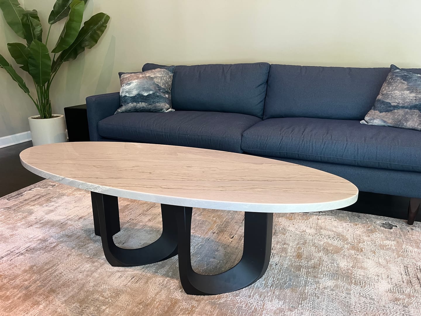 Customer photo review of Coffee Table Base 16.5" H for DIY Woodworking Builder - 244 Cora