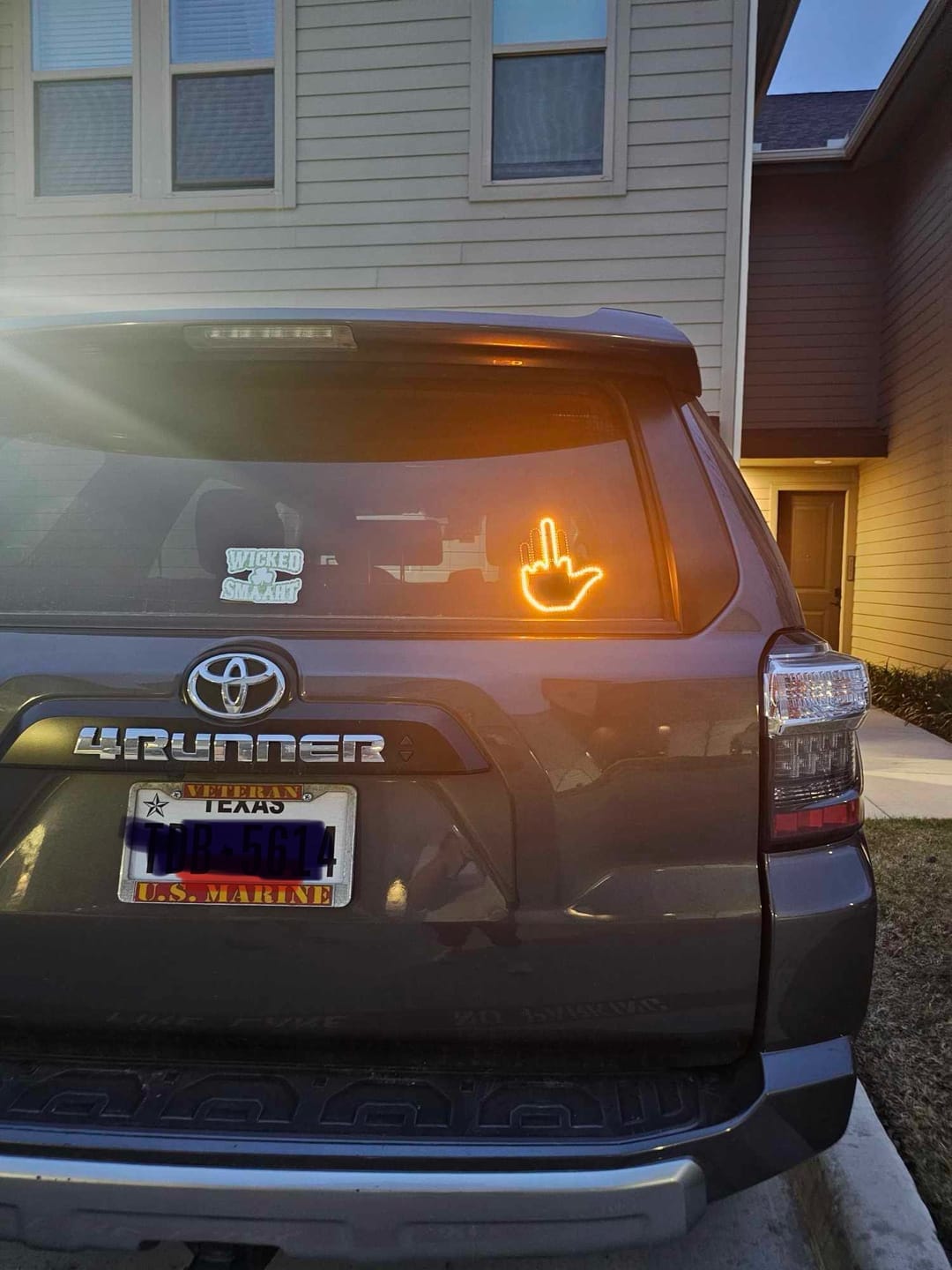 Customer photo review of BirdFlipper™ - Led Hand Sign