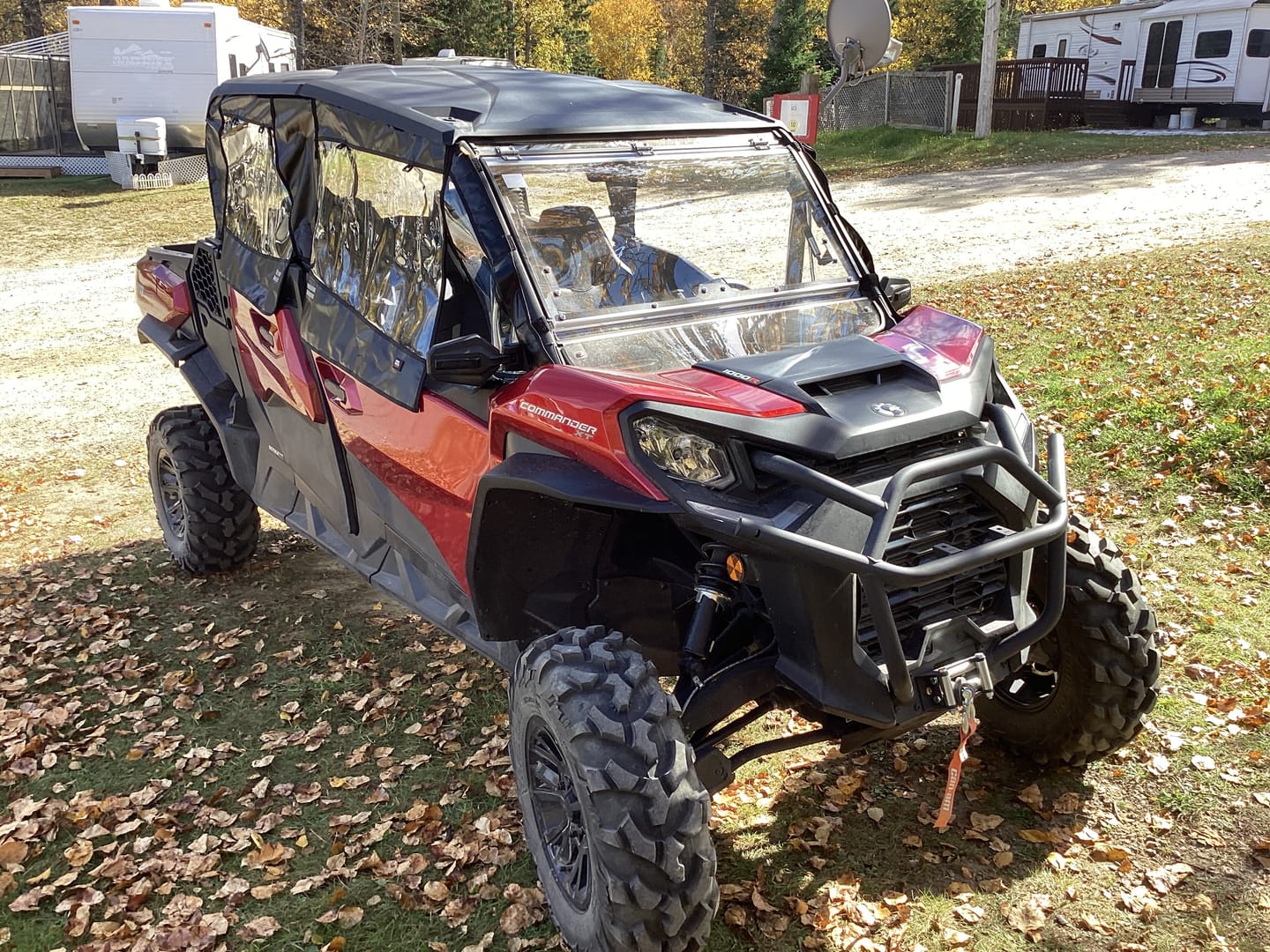 Customer photo review of 3-in-1 Flip Windshield Compatible with 2021-2026 Can-Am Commander