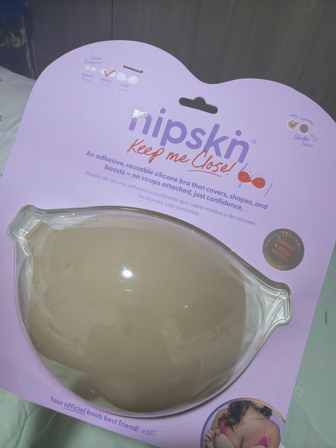 Customer photo review of Brasier Invisible Adhesivo de Silicona, Keep Me Close - Nipskin®