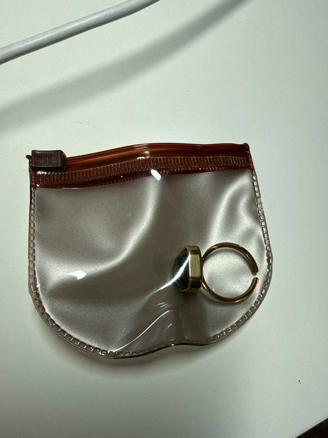 Customer photo review of Opalique Square Gold Ring