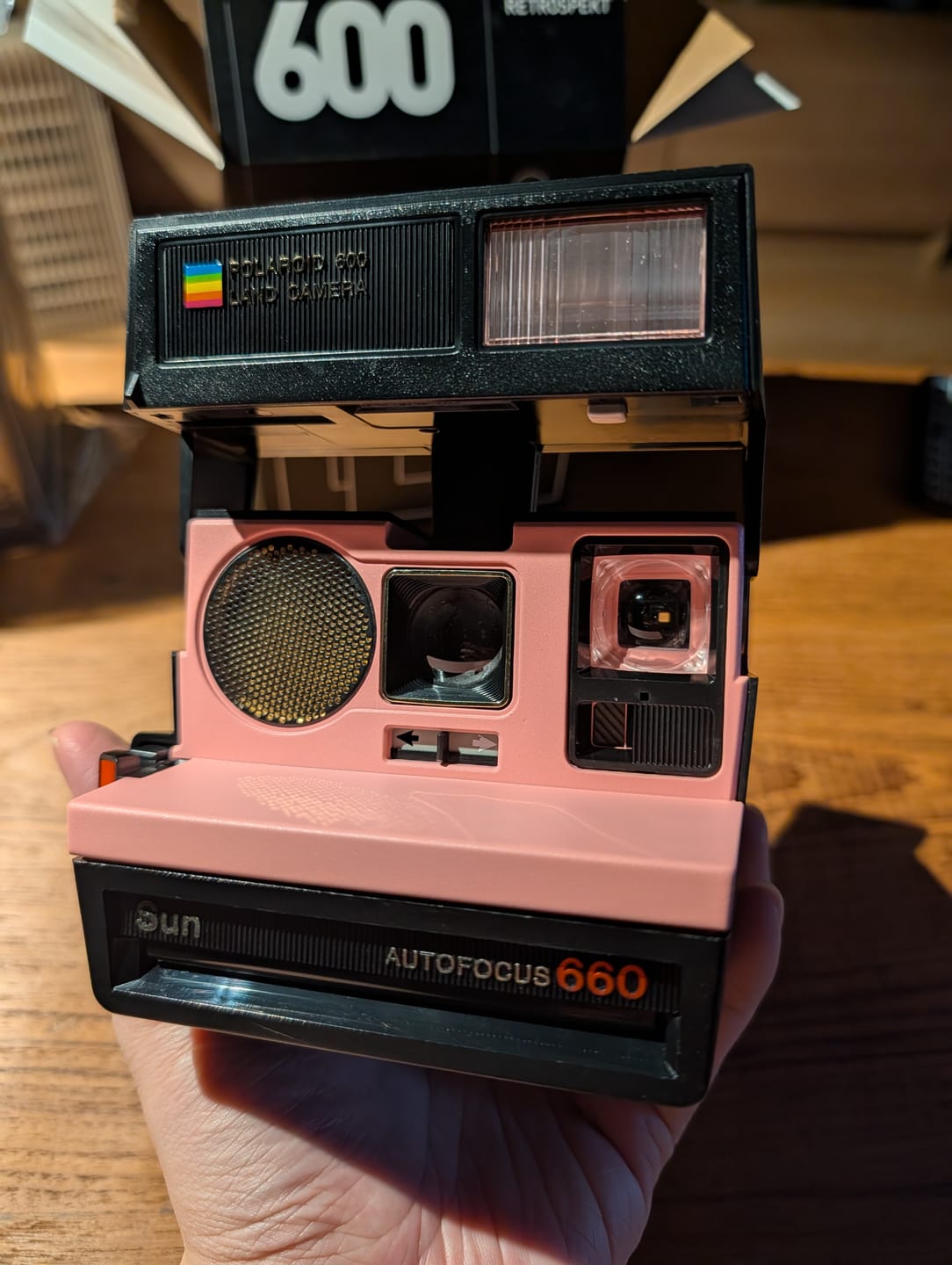 Customer photo review of Polaroid 600 Sun660 Autofocus Pink Instant Film Camera