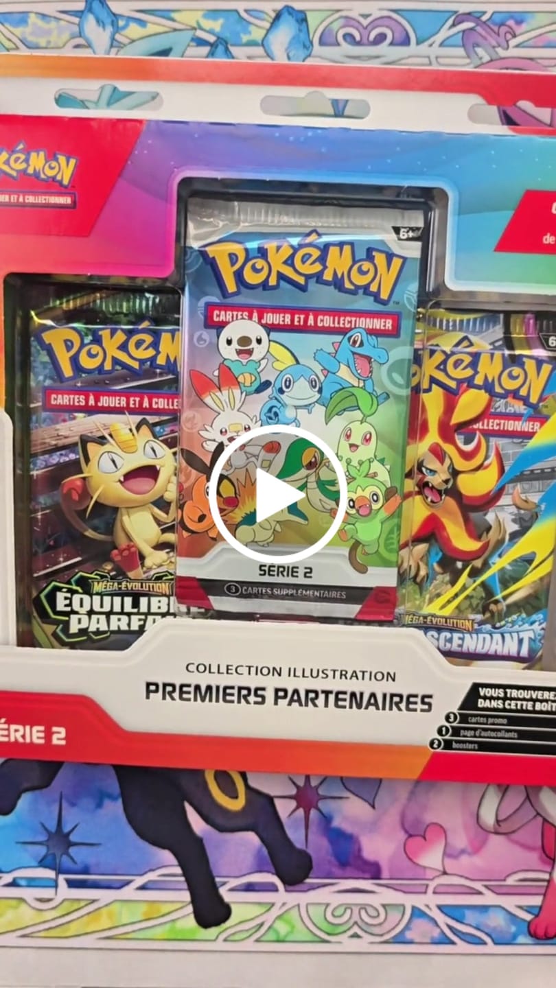 Customer video review of (CARDS ARE IN FRENCH) POKEMON FIRST PARTNER ILLUSTRATION COLLECTION-SERIES 2